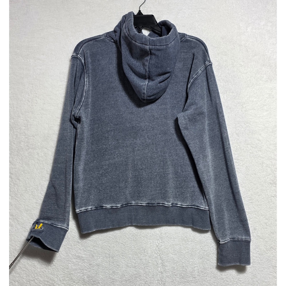 Ocean Beach Sportswear Hawks Nest Beach Acid Wash Compass Hoodie Blue Men's M - Picture 2 of 8